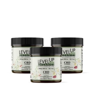 Level Up Organics CBD Gummies 3 Pack